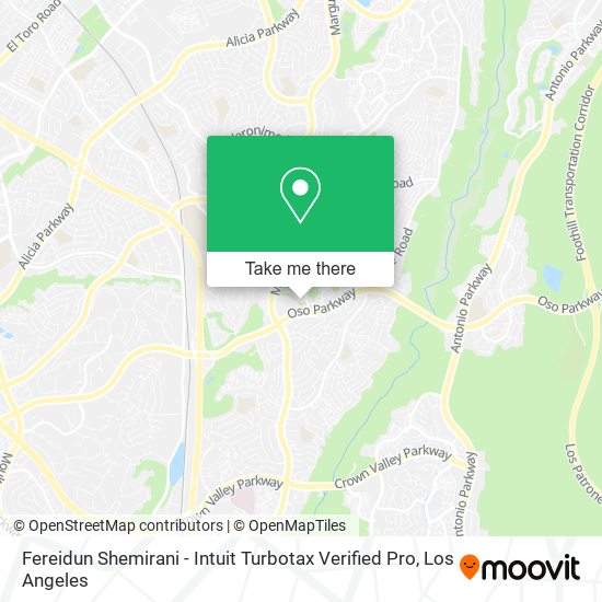 Fereidun Shemirani - Intuit Turbotax Verified Pro map