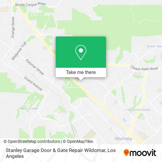 Mapa de Stanley Garage Door & Gate Repair Wildomar