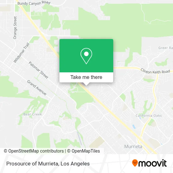 Prosource of Murrieta map