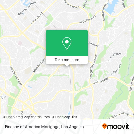 Finance of America Mortgage map