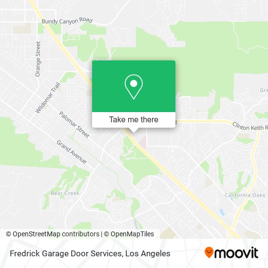 Fredrick Garage Door Services map