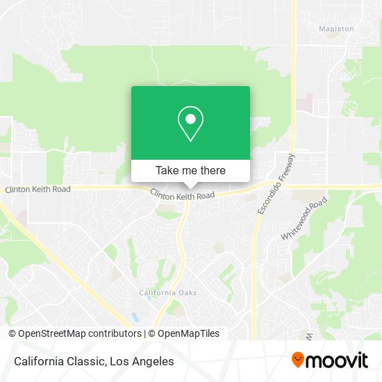 California Classic map