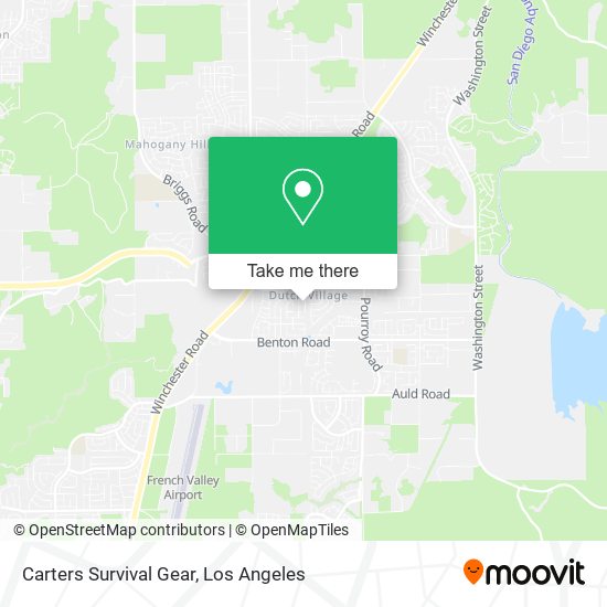 Mapa de Carters Survival Gear
