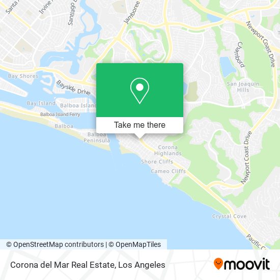 Corona del Mar Real Estate map