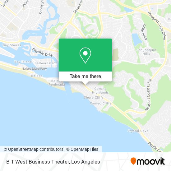 Mapa de B T West Business Theater