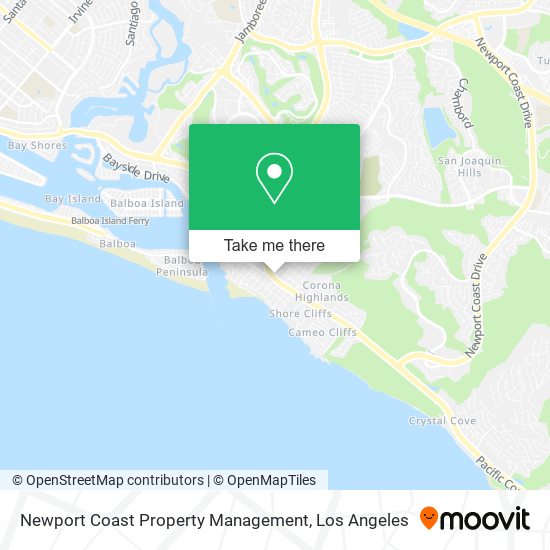 Mapa de Newport Coast Property Management