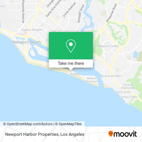 Newport Harbor Properties map