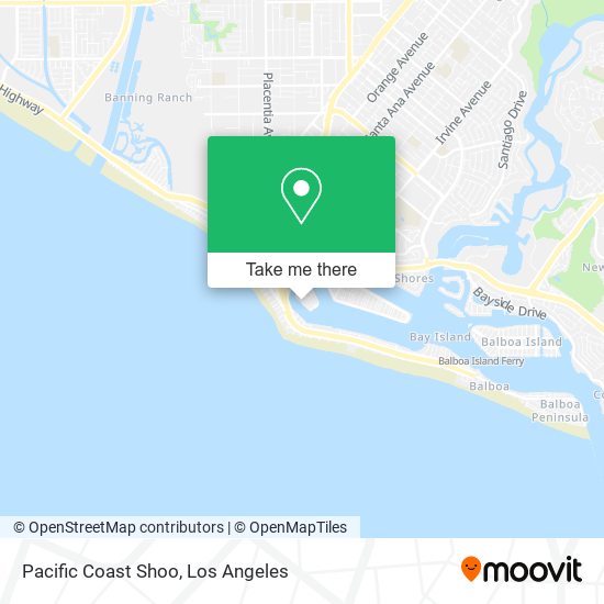 Mapa de Pacific Coast Shoo
