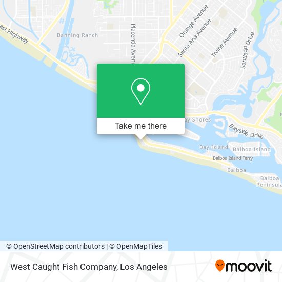 West Caught Fish Company map