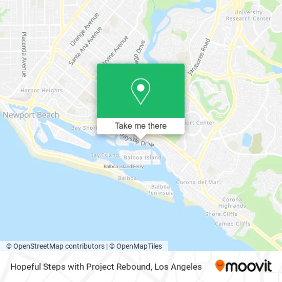 Hopeful Steps with Project Rebound map
