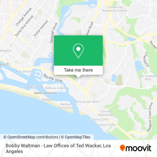 Mapa de Bobby Waltman - Law Offices of Ted Wacker