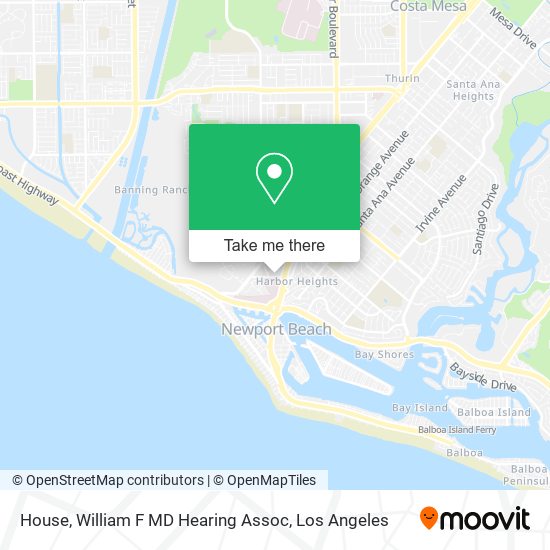 House, William F MD Hearing Assoc map