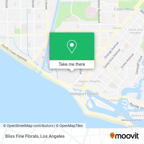 Bliss Fine Florals map