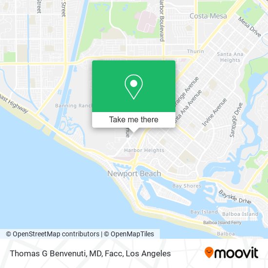 Mapa de Thomas G Benvenuti, MD, Facc