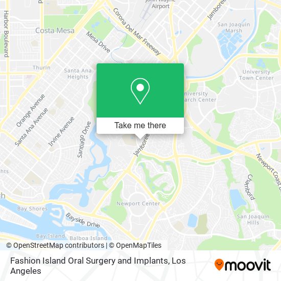 Fashion Island Oral Surgery and Implants map