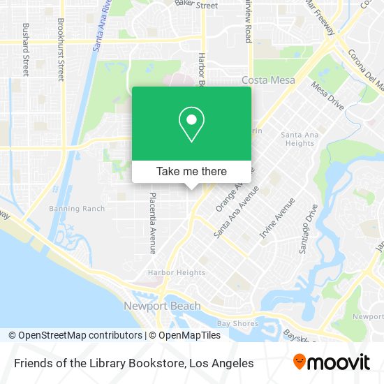 Friends of the Library Bookstore map