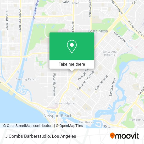 J Combs Barberstudio map