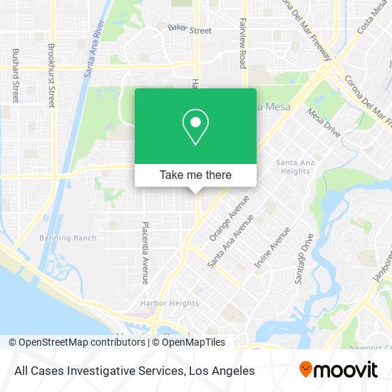 All Cases Investigative Services map