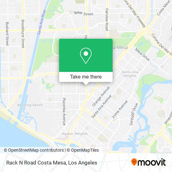 Rack N Road Costa Mesa map