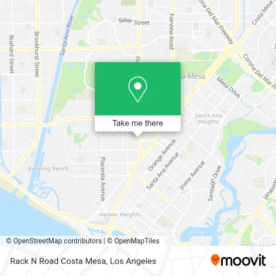 Rack N Road Costa Mesa map