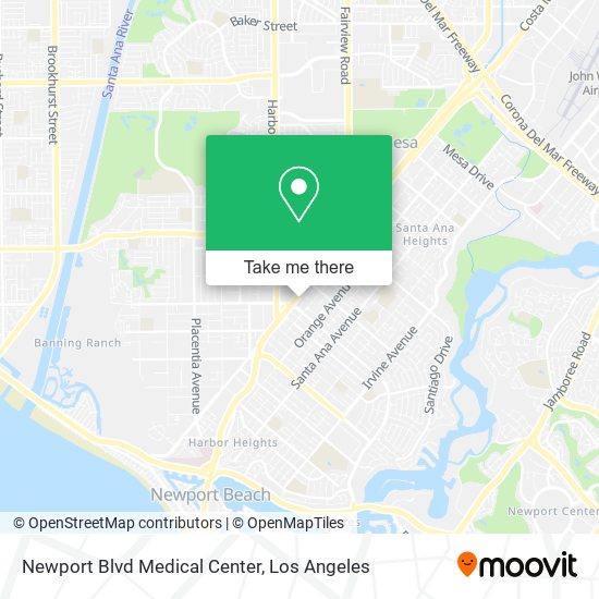 Mapa de Newport Blvd Medical Center