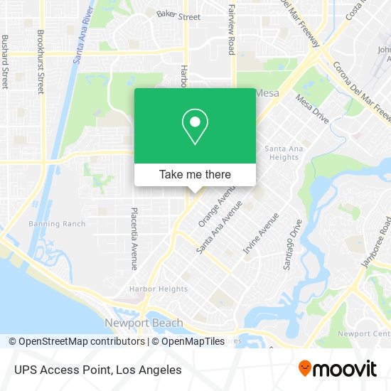 UPS Access Point map