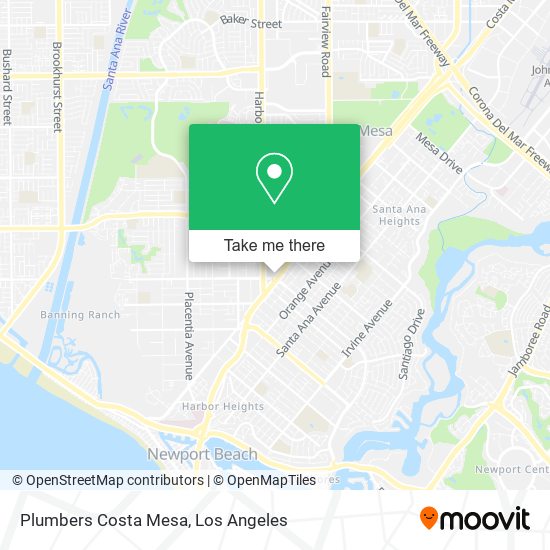 Mapa de Plumbers Costa Mesa