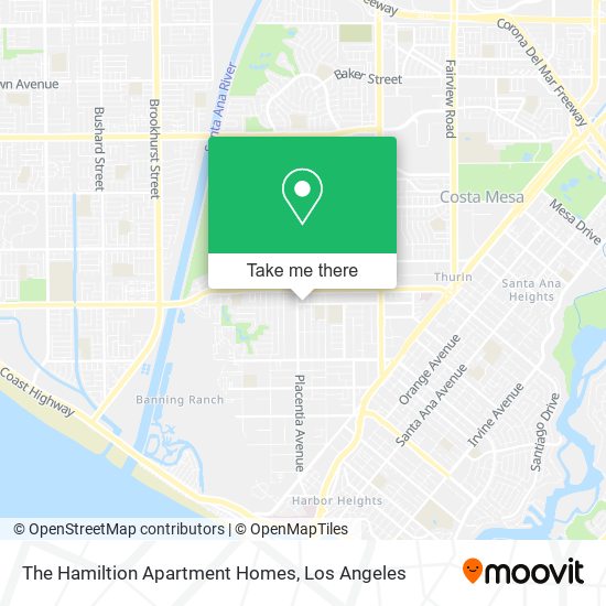 The Hamiltion Apartment Homes map