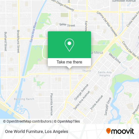 One World Furniture map