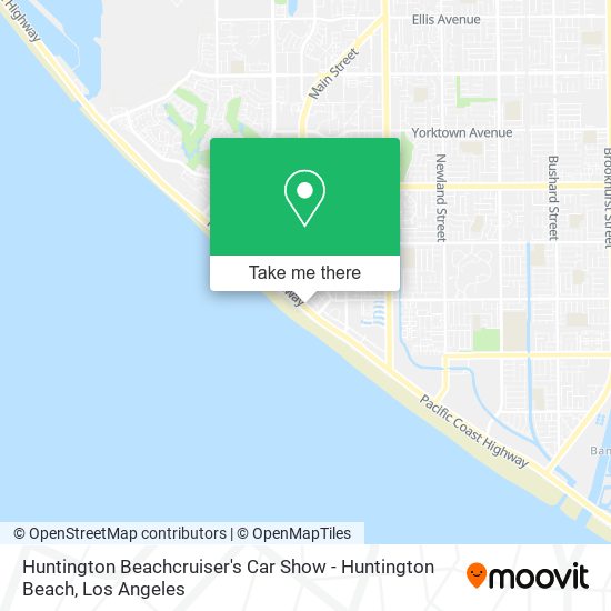 Mapa de Huntington Beachcruiser's Car Show - Huntington Beach