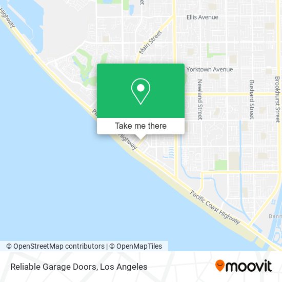 Reliable Garage Doors map