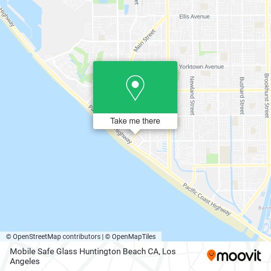 Mobile Safe Glass Huntington Beach CA map