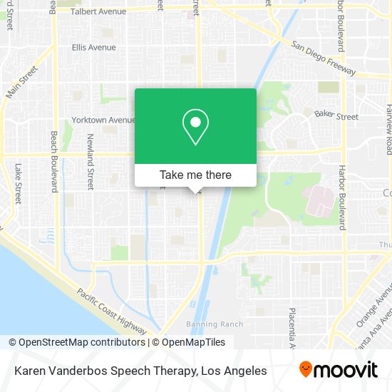 Karen Vanderbos Speech Therapy map