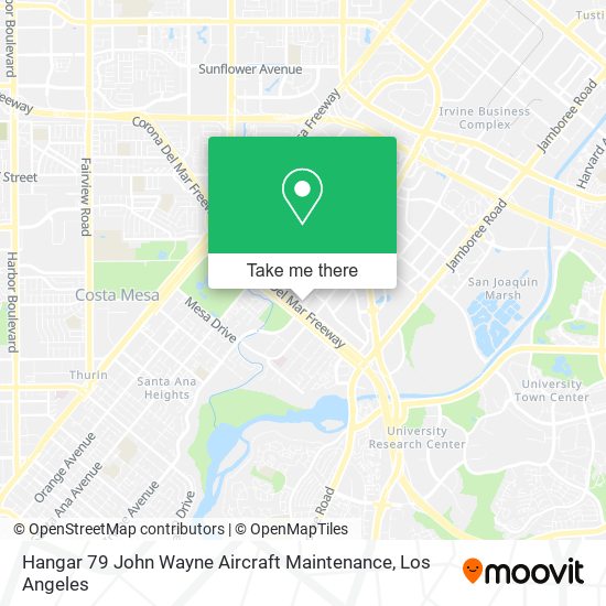 Hangar 79 John Wayne Aircraft Maintenance map