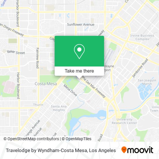 Travelodge by Wyndham-Costa Mesa map