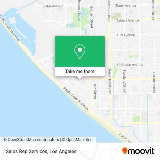 Sales Rep Services map