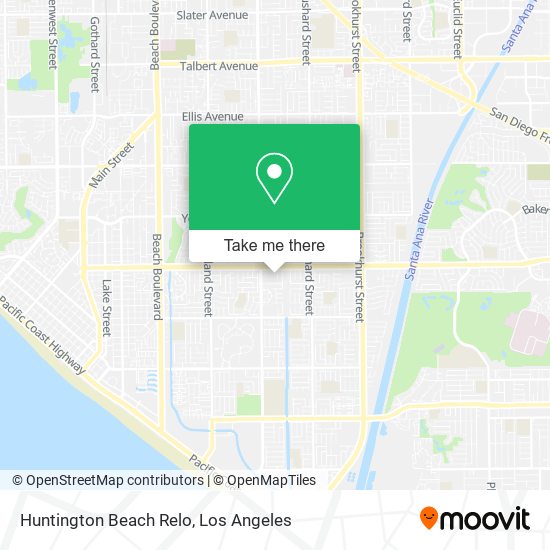 Mapa de Huntington Beach Relo
