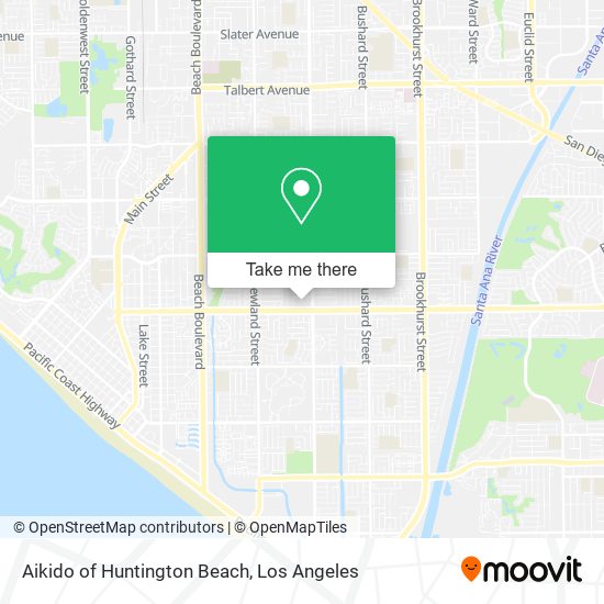 Aikido of Huntington Beach map