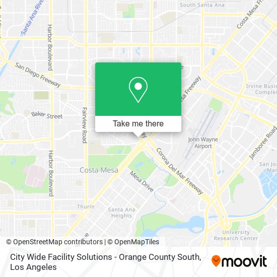 City Wide Facility Solutions - Orange County South map