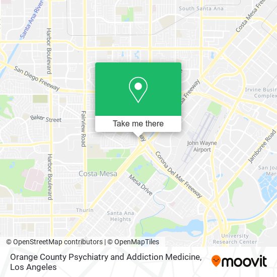 Mapa de Orange County Psychiatry and Addiction Medicine