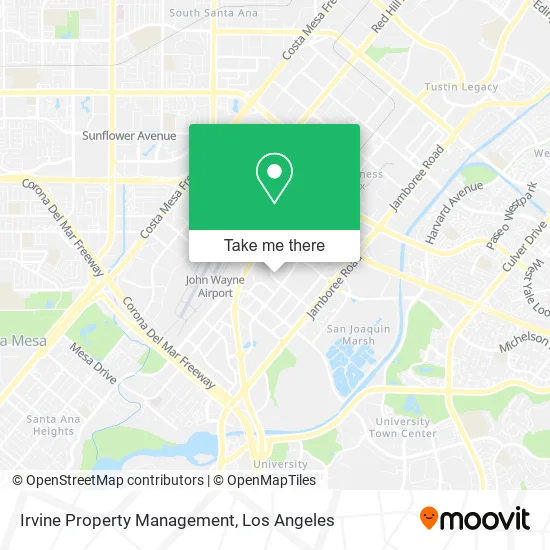 Irvine Property Management map