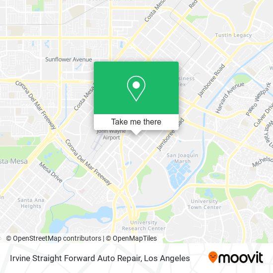 Irvine Straight Forward Auto Repair map