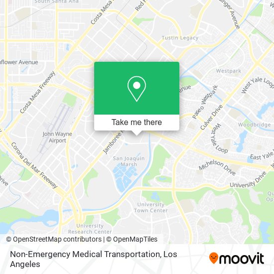 Non-Emergency Medical Transportation map