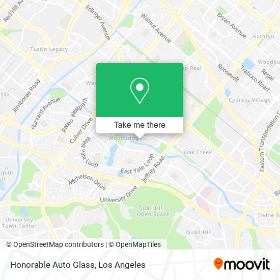 Mapa de Honorable Auto Glass