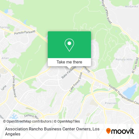 Association Rancho Business Center Owners map