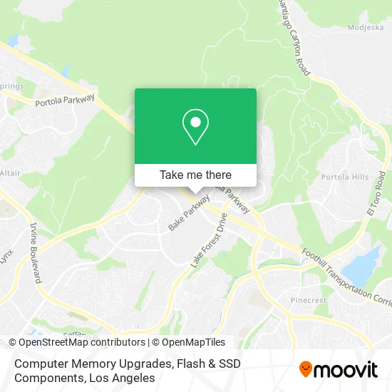 Computer Memory Upgrades, Flash & SSD Components map