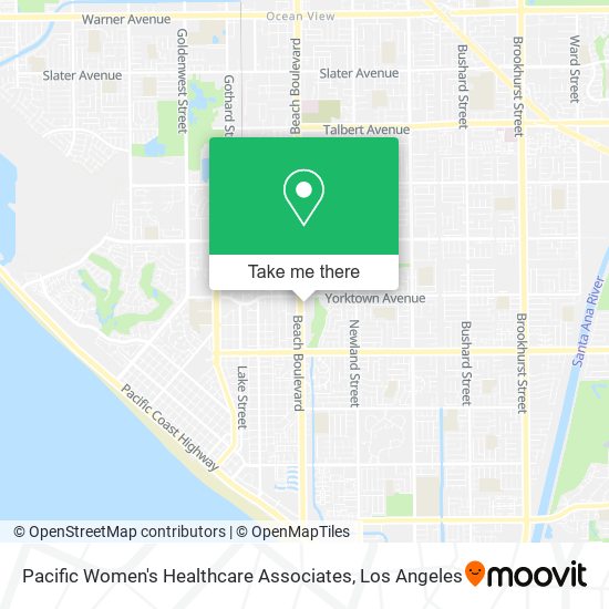 Pacific Women's Healthcare Associates map