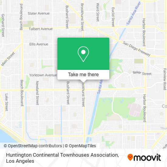 Mapa de Huntington Continental Townhouses Association