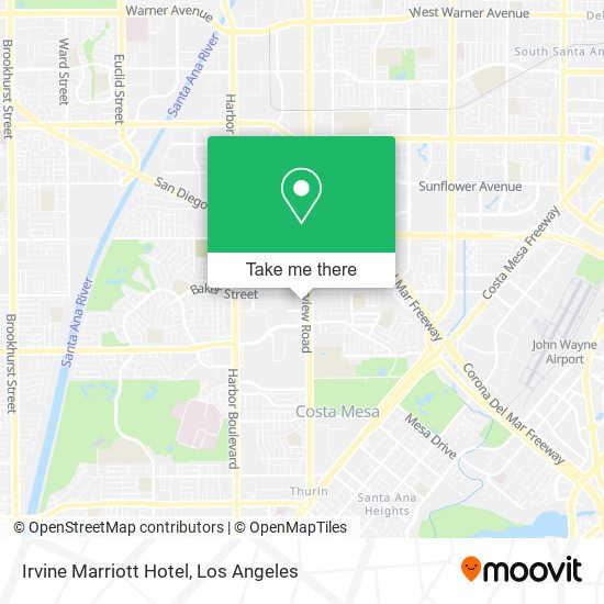 Irvine Marriott Hotel map
