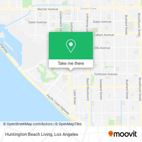 Mapa de Huntington Beach Living